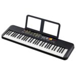 YAMAHA PSR-F52 61-Key Portable Digital Keyboard with Power Adapter, 136 Instrument Voices, 158 Styles, Built-in Speakers, Easy-to-Use Keyboard for Beginners & Music Learners, Black