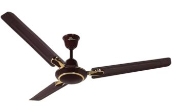 RR Signature Dhoom 1200MM Star-rated BEE Certified Energy Efficient 52-Watt High Speed Ceiling Fan For Home (Brown), 2 Year Warranty