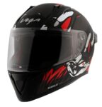 Vega Bolt Bunny Dull Black Red Helmet-L
