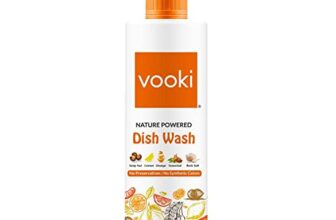 Vooki Nature Powered Natural Dish Wash Gel, No Preservatives, No Synthetic Colors – 500 ml (Pack of 1)