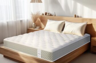 Florance Pincore Latex Mattress with 7-Zone ErgoContour Foam, Medium-Firm, Pressure Relief, Oeko Tex Certified Fabric, Queen Size Mattress with 3 Layer Construction, 10-Year Warranty, 78x60x8 Inches