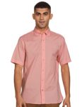 TOMMY HILFIGER Men’s Short Sleeve Regular Fit Shirt,Sunset Peach,S