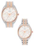 French Connection Analog Silver Dial Couple’s Watch| Pair Watch|-FCN0113RTM
