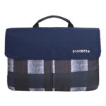Protecta Charlie 13.3 Inch Stylish Laptop Bag for Women & Men, Ideal as Office Hand Bag or as Sling Bag Soft Velvety Interiors & Water Repellent Outer Fabric – (Distressed Checks Print)