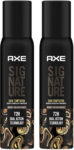 AXE SIGNATURE Dark Temptation Deodorant No Gas Body Perfume Deodorant Spray – For Men(400 ml, Pack of 2)
