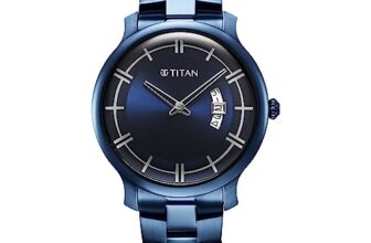 Titan Blue Dial Analog Watch for Men-90170QM01