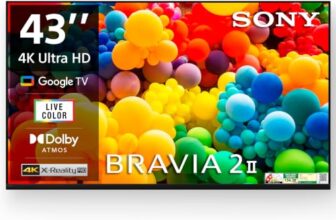 Sony 108 cm (43 inches) BRAVIA 2M2 Series 4K Ultra HD Smart LED Google TV K-43S22M2