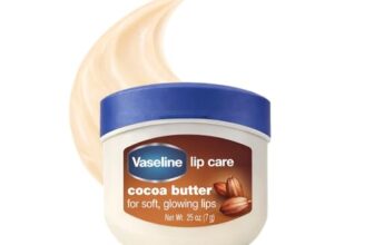 Vaseline Lip Therapy Cocoa Butter | Nourishing Balm for Soft & Glowing Finish | 72Hr Moisturization | Cocoa Butter Fragrance | 7g