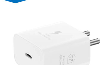 Samsung 25 W Adaptive Fast Charging 3 A Wall Charger for Mobile(White)