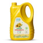Natureland Organics Wood Cold Pressed Organic Sunflower Oil, 5 L