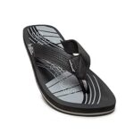 SOLETHREADS STAN | Suave | Uber Cool | Stylish | Trendy | Skid Resistant | Eye catching | Slippers Flip Flops for Men|UK 6|Black/Tan