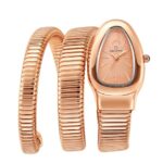 Carlington Elegant Snake Band Analog Women’s Watch – Premium Stainless Steel Strap, Oval Designer Dial, Water-Resistant Ladies Watch for Party & Casual Wear Premium Gift Watch for Women