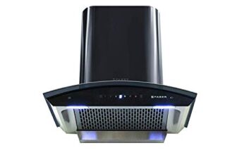 Faber 60 cm 1200 m³/hr Auto-Clean curved glass Kitchen Chimney (Hood Orient TC BK 60, Filterless technology, Touch Control, Black), Free 1 Year Extended warranty
