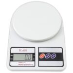 Btag SF-400 Digital Kitchen Weighing Scale | 10Kg x 1g Precision | 1 year (6+6 months) warranty | Food Scale with LCD Display for Cooking, Baking, Meal Prep & Healthy Diet | (White)