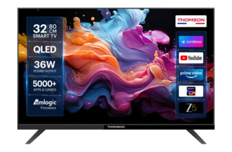 Thomson Alpha QLED 80 cm (32 inch) QLED HD Ready Smart Linux TV with 36W Sound Output | Web Browser | Sports Mode | Bezel – Less Design(32AlphaQ019)