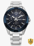 Titan Titan Octane Multifunction Blue Dial Silver Stainless Steel Strap Analog Watch – For Men
