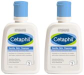 Cetaphil Face Wash Gentle Skin Cleanser for Dry to Normal, Sensitive Skin, 125 ml Hydrating Face Wash with Niacinamide, Vitamin B5 (Pack of 2)