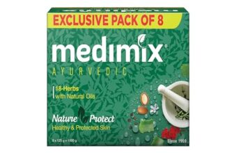 Medimix Ayurvedic Classic 18 Herbs Soap, 125 g (Pack of 8)