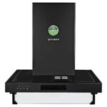 Faber 3 Way suction Chimney with Air purifier & Fan,60 cm,1095 m³/hr (HOOD 3N1 AEROST. SPARK 3D BK FT 60,Baffle Filter,Black)