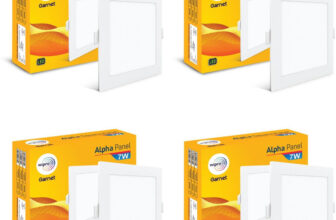 Wipro 7 W Alpha Panel Square 4000k (Pack of 4 ) Ceiling Light Ceiling Lamp(White)