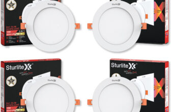 Sturlite Eco LYF 15W (3 in1) Round LED Downlight – (Pack of 4) Ceiling Light Ceiling Lamp(White)