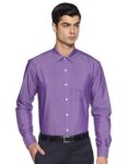 Amazon Brand – Symbol Men’s Cotton Formal Shirt | Plain | Full Sleeve – Regular Fit (Available in Plus Size) (Purple_42)