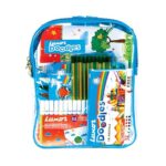 Luxor Doodles Budding Artist Kit for Kids – Drawing Book, Non-Toxic Plastic Crayons, Oil Pastels, Mini Sketch Pens, Washable Magic Colours, Pencils & Erasers, Best Choice for Budding Artists