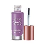 LAKMÉ 9 To 5 Primer + Glossy Finish Nail Colour, Lilac Link, 6 Ml