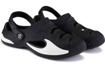 BRUTON Clogs For Men(Black , 6)