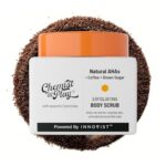 Chemist At Play Exfoliating Body Scrub for Removing Tan & Dead Cells | Rough & Bumpy Texture, Tanned & Pigmented Areas | Smooth, Soft & Bright Care | Natural AHAs | Coffee | For Men & Women | 75g