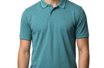 Peter England Men’s Premium Branded Regular Fit Half Sleeve Polo T-Shirt | Cotton Rich | Birds Eye Interlock Weave Turquoise