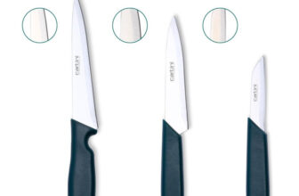 Godrej 1 Pc Stainless Steel Knife Set Cartini Godrej Soft Grip Kitchen Knives kit,3 Pc Set, Stainless Steel
