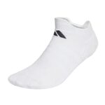 Adidas Unisex Polyester Tennis Low Sock Tennis Ankle Length Socks White/Black (M)