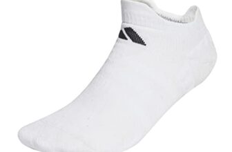 Adidas Unisex Polyester Tennis Low Sock Tennis Ankle Length Socks White/Black (M)