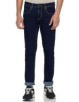 Peter England Men’s Premium Skinny Fit Stretchable Jeans Navy Blue