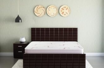Interio by Godrej Ortho Plus Queen Bed Foam Mattress | 75 x 60 x 5 Inches, 10-Years Warranty, Convoluted Foam