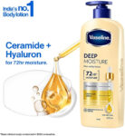Vaseline Deep Moisture Body Lotion | For Cushion Soft Skin| With Ceramides Hyaluron(400 ml)