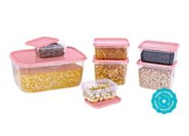 Polka Container Set (511 X 1,23 X 2,22 X 2,21 X 2) (3350 ML)(Blush) (7 PC Set)