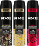 AXE Gold Temptation, Dark Temptation and Intense Deodorant Spray  –  For Men(645 ml, Pack of 3)