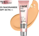 Lakmé 9 to 5 CC Cream Frappe with 3% Niacinamide Complex SPF 30 PA++ Foundation(Frappe, 30 g)