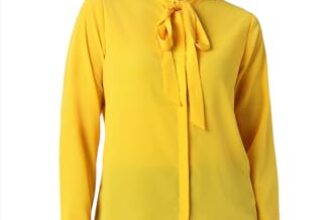 Van Heusen Women Polyester Regular Fit T-Shirt (VWSFFRGF800098_Yellow Ochre, Small)