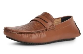 Bata Men’s Loafer Shoes – Tan -(7 UK)