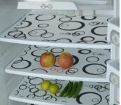 Cread Craft Fridge mat Set of 03 Multipurpose Anti-Slip Mat, Sheet for Fridge, Kitchens, Cupboard, Drawers, Shelf Liner -CC-015