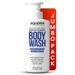 Aqueria Serum Infused Brightening Body Wash 875ml | Body Acne, Tan & Uneven Skin Tone Care | With Salicylic Acid, Lactic Acid, Alpha Arbutin & Hyaluronic Acid | Exfoliates Dead Skin, Brightens & Hydrates | 3-in-1 Cleanse, Exfoliate & Hydrate | Smooth, Glowing Skin | All Skin Types | Super saver Jumbo pack | lasts upto 100 washes