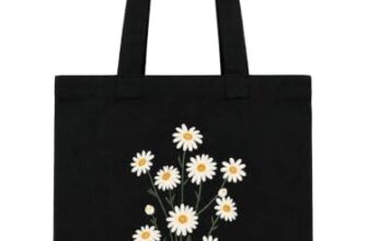 Tote Bag for women | Tote bag for college girls | Handbags Latest | Black Canvas Tote Bag with Floral Print