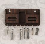 Khushansh Crafts Wood Key Holder (8 Hooks, Multicolor)_3line 2box sk