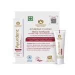 Maharishi Ayurveda Ayurdent Classic Toothpaste | Unique Saliva Balancing Formula | For Toothache, Bleeding Gums, Sensitivity, Cavities, Plaque & Bad breath | Non Foaming, SLS & Fluoride Free | 5 ml