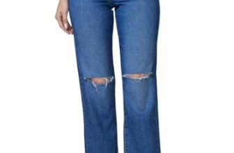 Spykar High Rise Straight Fit Blue Jeans for Women (Size: 34)-WDBEL1BD083