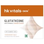 hk vitals Glutathione, Orange, 1 Effervescent Tablet (Sample Pack) | L-Glutathione with Vitamin C & E | For Skin Glow & Hydration