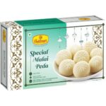Haldiram’s Nagpur Special Malai Peda 250g | Rich & Creamy Indian Sweet | Traditional Mithai for Festivals & Gifting